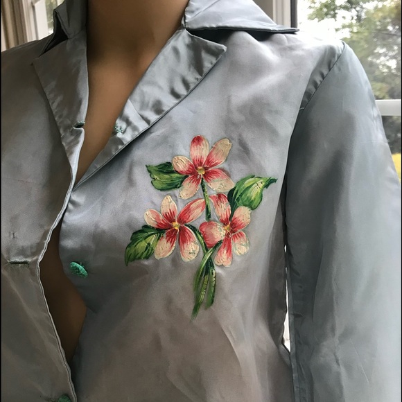 Vintage blue  pajamas size m/l - Picture 4 of 7